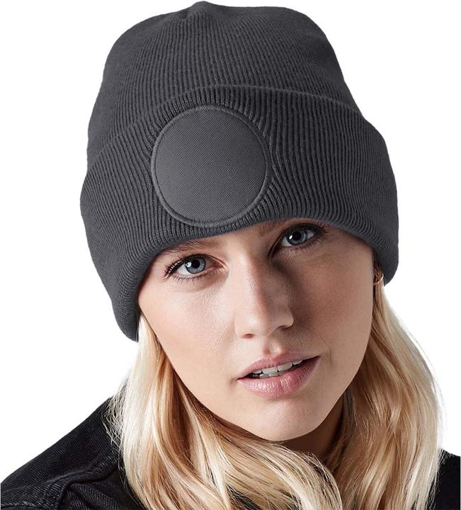 Actual product image Beechfield Round Patch Beanie (One size)