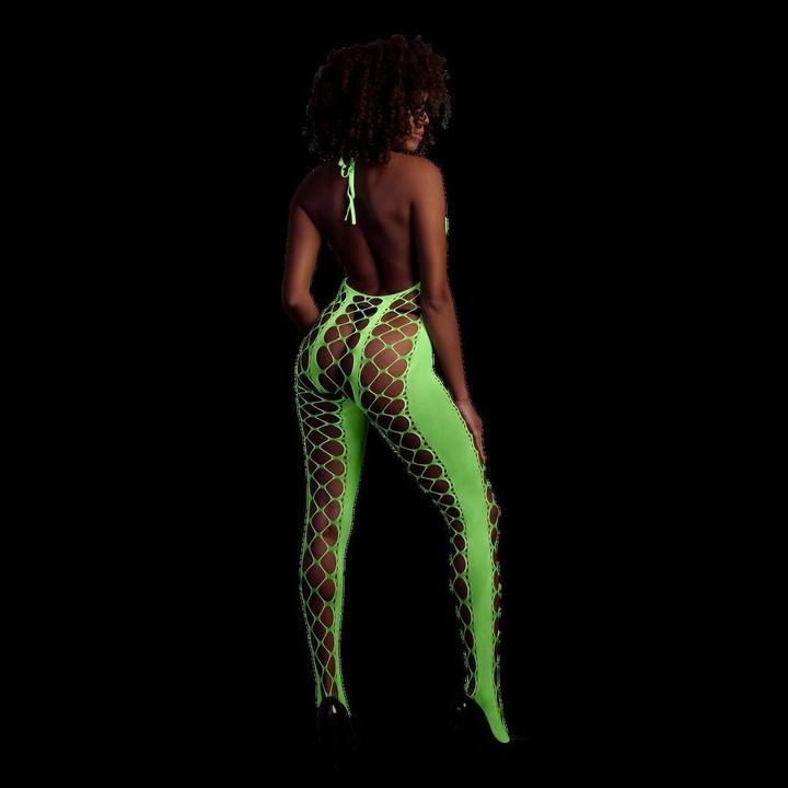 Actual product image Ouch! Bodystocking with Halterneck (One size)