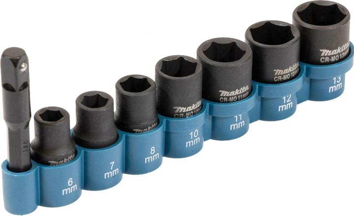 Image du produit Makita Jeu de clés à douille (6 mm, 12 mm, 10 mm, 7 mm, 11 mm, 8 mm, 13 mm)