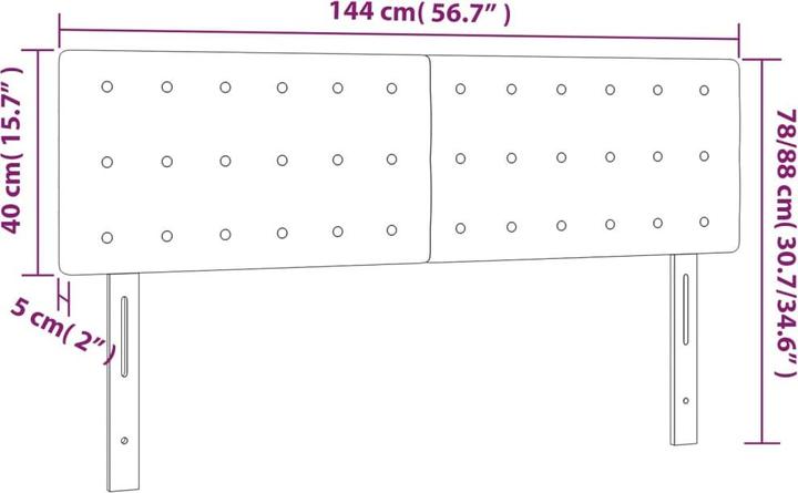 Produktbild VidaXL Jeanette (144 x 5 x 88 cm)