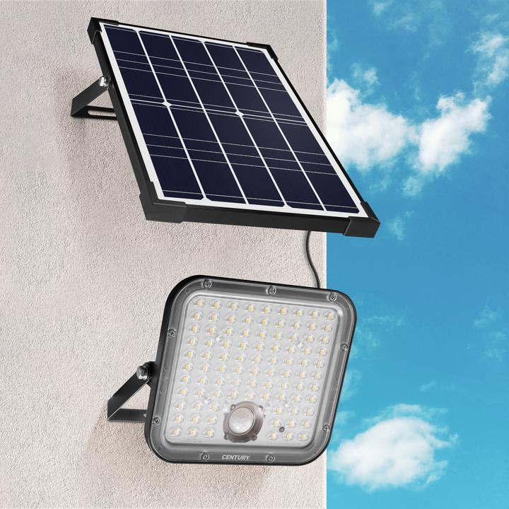 Produktbild Century Energy LED Flutlicht Solar 30W, 4800lm, Sensor (4800 lm, IP65)