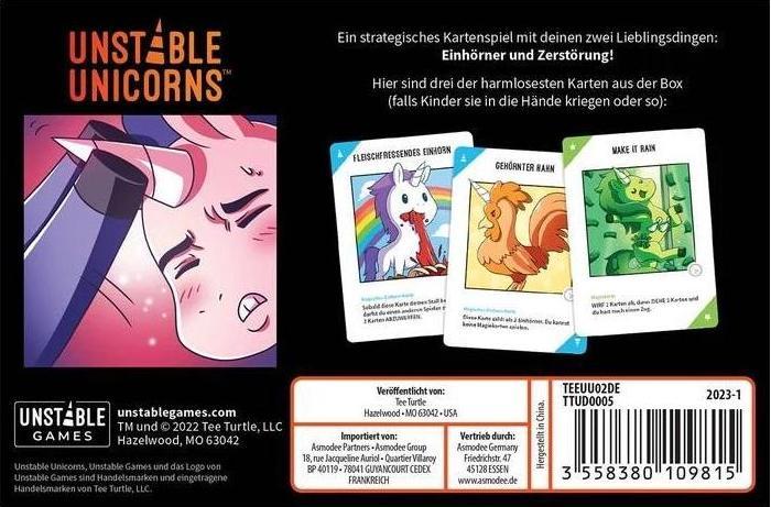 Actual product image Unstable Games Unstable Unicorns (German)