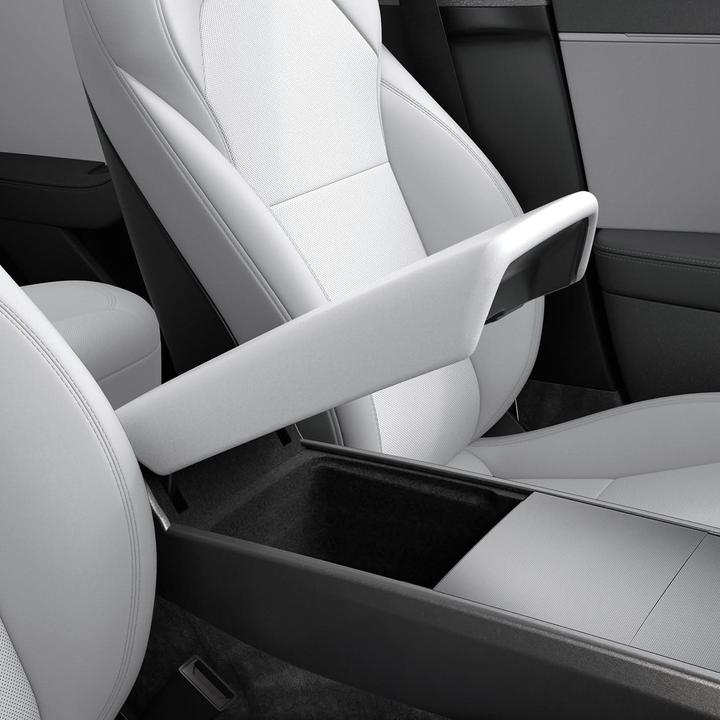 Produktbild Spigen Tesla Armrest Cover white - Tesla Model 3 2024