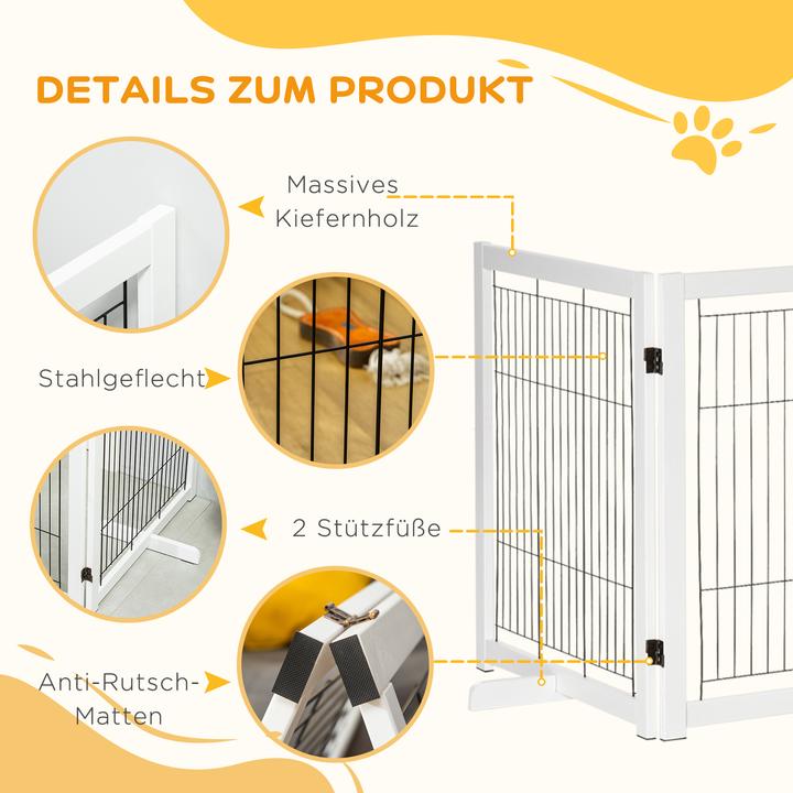 Produktbild PawHut Absperrgitter mit Faltsystem