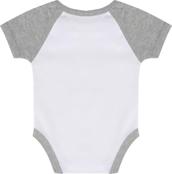 Actual product image Larkwood Baby boy girl essential short sleeve baseball bodysuit (3, 4, 5, 6)
