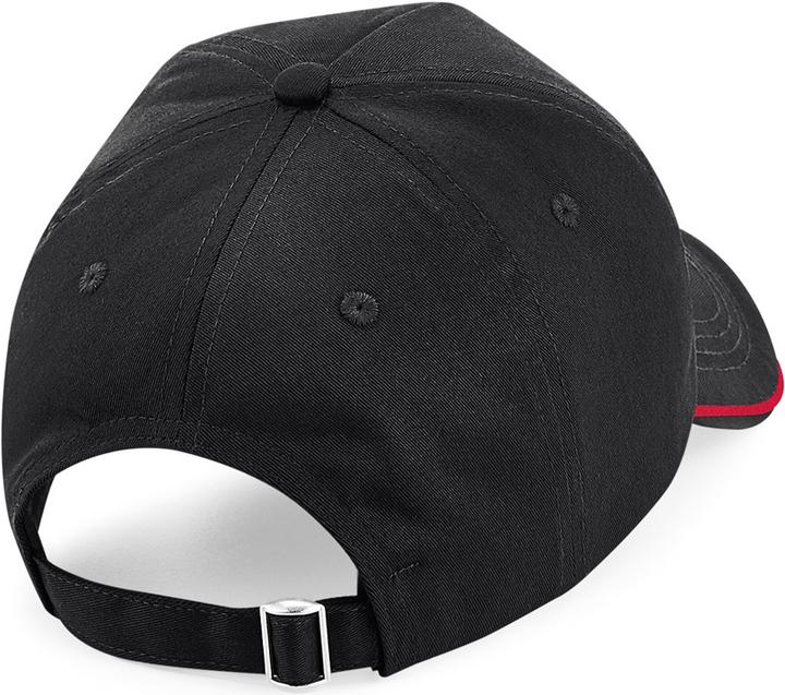 Immagine prodotto Beechfield Cappello da baseball a 5 pannelli con piping autentico (Taglia unica)