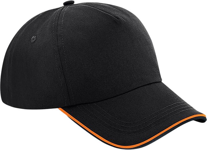 Image du produit Beechfield Authentic Passepoil 5 Panneau Casquette de baseball (Taille unique)