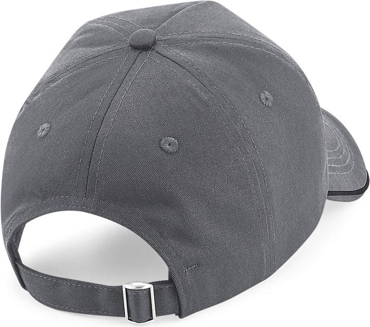 Actual product image Beechfield Authentic piping 5 panel baseball cap (One size)