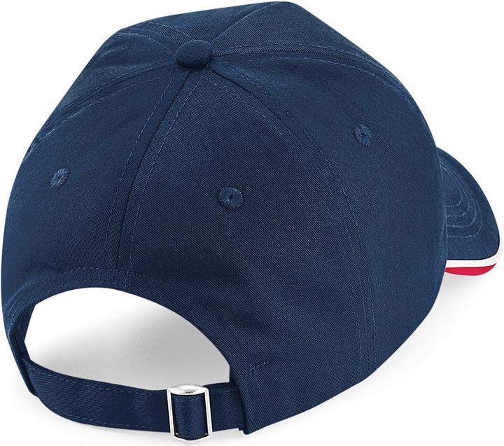 Produktbild Beechfield Authentic Paspel 5 Paneel Baseballkappe (One Size)