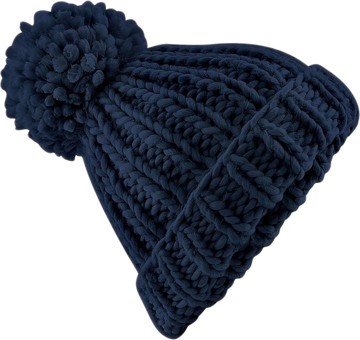 Beechfield Oversizedstrickmütze Mit Bommel (One Size)
