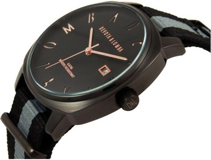 Produktbild Devota & Lomba Herrenuhr DL008MSPBKGR-04BLACK (Ø 42 mm) (42 mm)