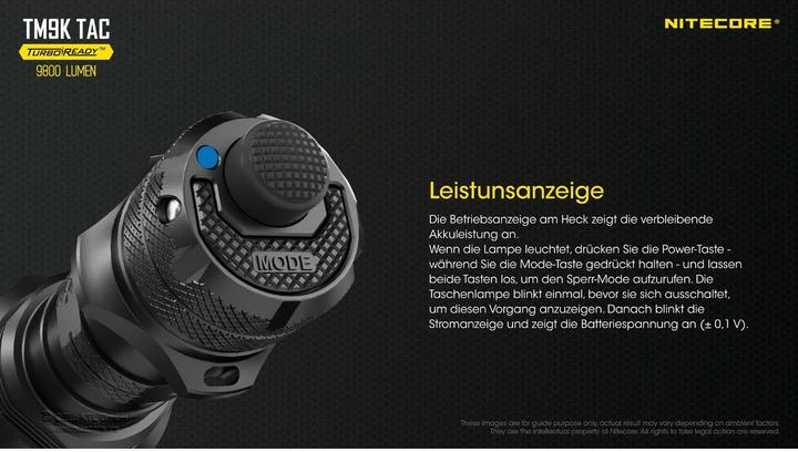 Immagine prodotto Nitecore TM9K TAC - 9800 lumen (12.50 cm, 9800 lm)