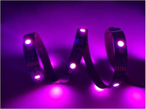 Actual product image Deltaco USB-powered LED loop (RGB, Multicoloured, White, RGBW, 200 cm, Indoor, Outdoor)