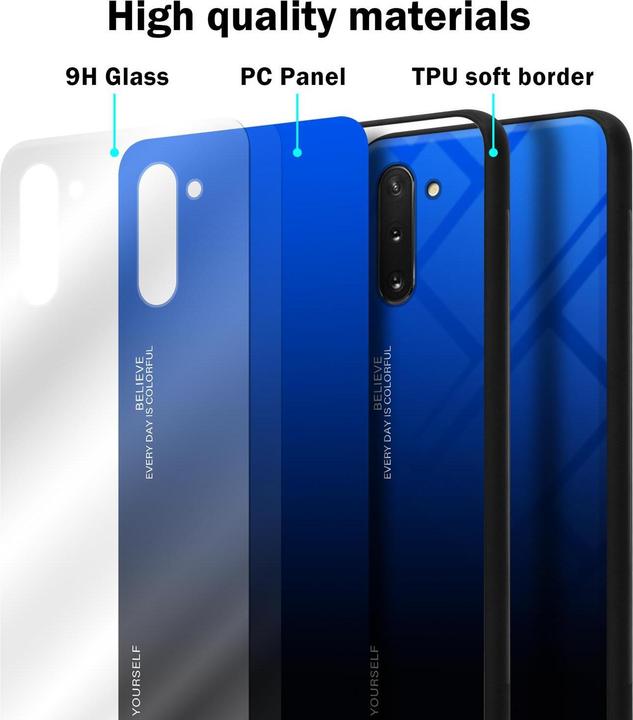 Actual product image Cadorabo TPU 2 colors glass cover (Samsung Galaxy Note 10)