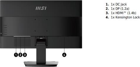 Actual product image MSI Pro MP2412 (1920 x 1080 pixels, 23.80")