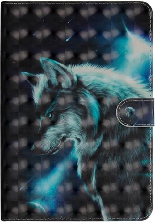 Actual product image Cover-Discount iPad 10.2 - Case Glitter Effect Wolf (iPad 10.2)