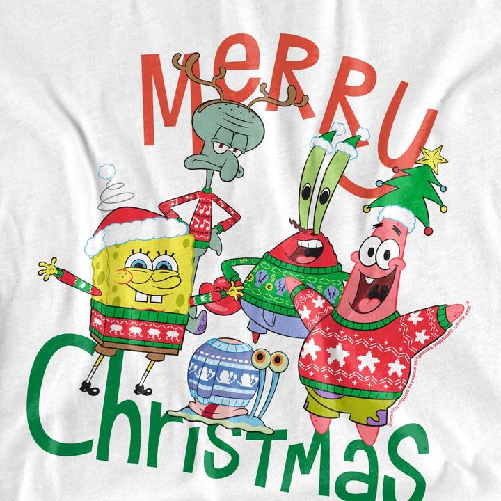 Image du produit Spongebob Squarepants - T-shirt MERRY CHRISTMAS - Adulte (M)