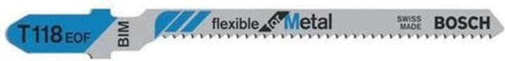 Produktbild Bosch Professional Zubehör PRO Metal curve T118EOF Stichsägeblatt, 83 mm, 5-tlg.