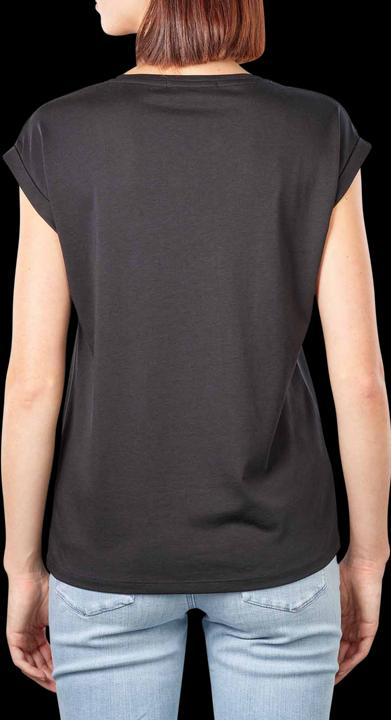 Actual product image Armedangels Jilaana T-Shirt Short Sleeve Black (L)