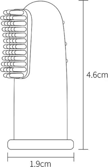 Actual product image Wild and Stone Finger toothbrush (Soft, 1 x)