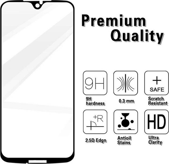 Immagine prodotto Screenguard Motorola Moto G7 Plus Pellicola di vetro protettiva a schermo intero 2.5D 9H (1 Pezzo/i, Motorola Moto G7 Plus)