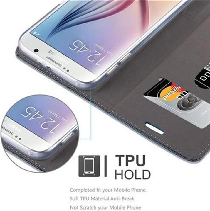 Produktbild Cadorabo Book Jeans Optik Cover (Samsung Galaxy S6)