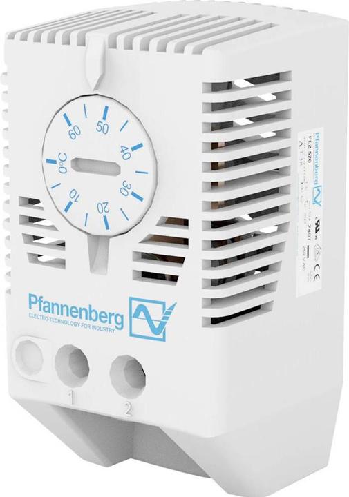 Pfannenberg Thermostat, DIN rail, N/O, 0 to 60degC