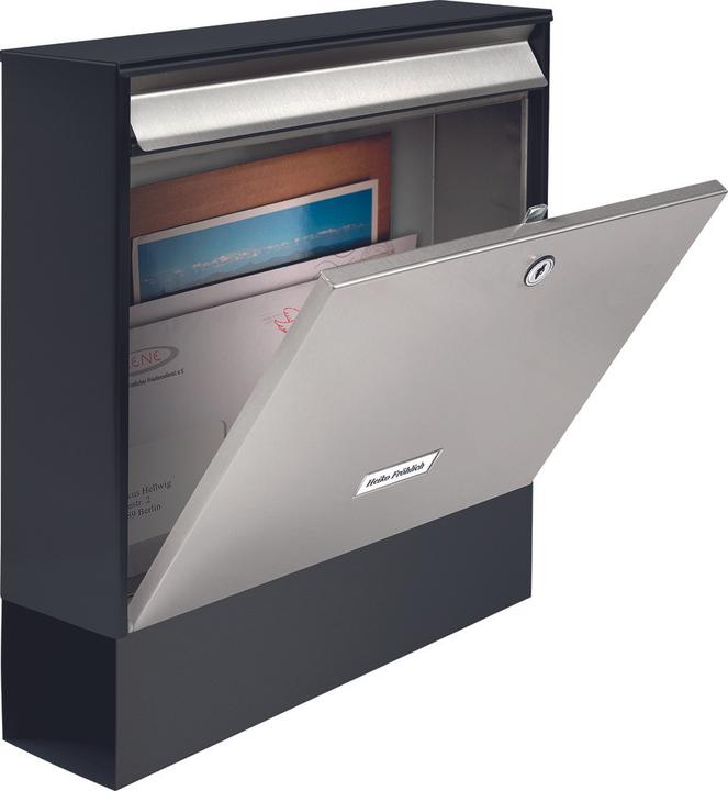 Actual product image Burg Wächter Mailboxes Oxford 6877 black&steel