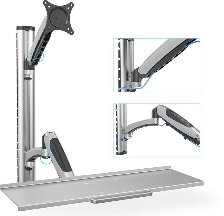 Produktbild Digitus Flexibler Arbeitsplatz,Wandm. (Wand, 27")