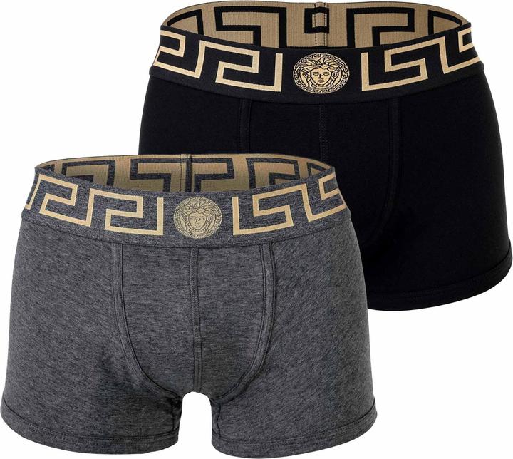 Actual product image Versace Bi-Pack Trunk Jersey Topeka Bi-Stretch Cotton Organic New Logo (S, pack of 2)