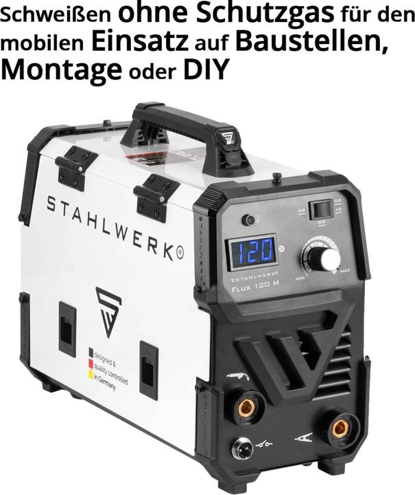 Produktbild Stahlwerk Fülldraht Schweissgerät FLUX 120 M mit Drahtvorschub