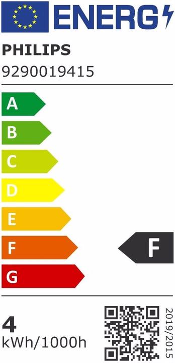 Energie-Label Philips Lampe (E27, 2.30 W, 400 lm, 1 x, F)