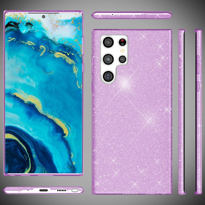 Actual product image Nalia Glitter mobile phone case (Samsung Galaxy S22 Ultra)