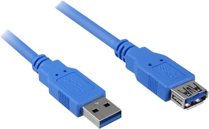 Image du produit Sharkoon USB 3.0 Verlängerungskabel (2 m, USB 3.0)