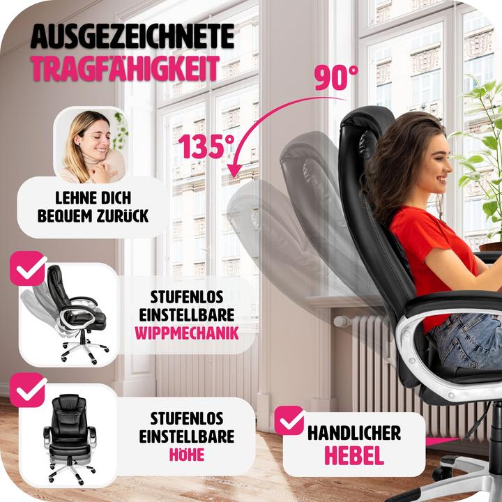 Actual product image tectake Executive chair