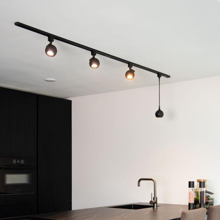 Actual product image Lucide TRACK FAVORI pendant - Track system - 1xGU10 - Black 09956/01/30 (GU10)