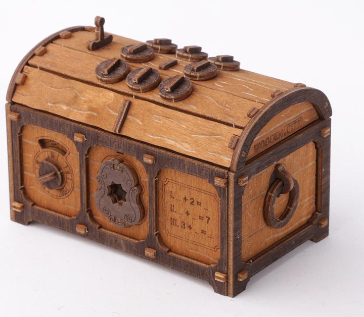Actual product image WoodenCity Holzmodel 3D Treasure Chest (165 pieces)