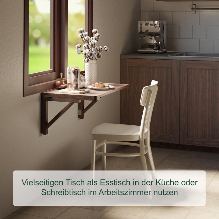 Image du produit Relaxdays Table pliante murale (60 x 40 x 27 cm)
