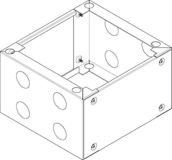 ABN UT120 Standsockel RAL7022 B/H/T 340/200/340mm