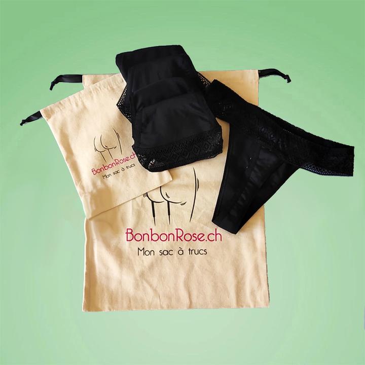 Immagine prodotto Bonbon Rose Confezione da 5 mutandine mestruali (3XL)