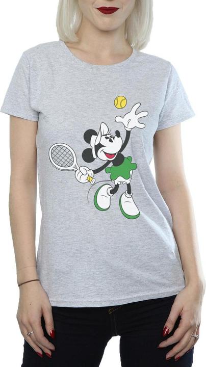 Actual product image Disney Womens/Ladies Mickey Mouse Tennis Cotton T-Shirt (M)