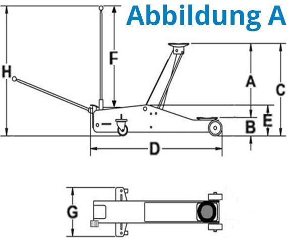 Actual product image Güde Shunting jack GRH 2.5/460 AL