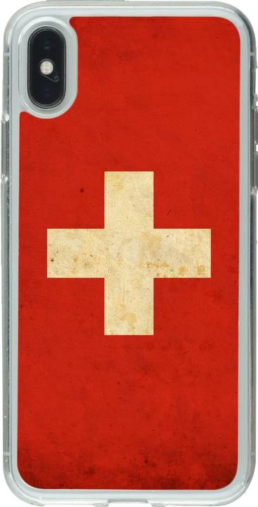 Image du produit PhoneLook Coque Gel transparent Vintage Flag SWISS (Apple iPhone XS, Apple iPhone X)