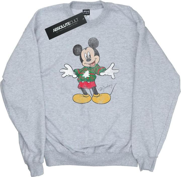 Disney Mickey Mouse Christmas Jumper Sweatshirt