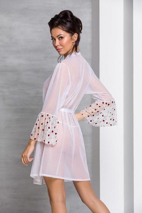 Produktbild Passion Transparenter Mantel mit Herzchen (S/M)