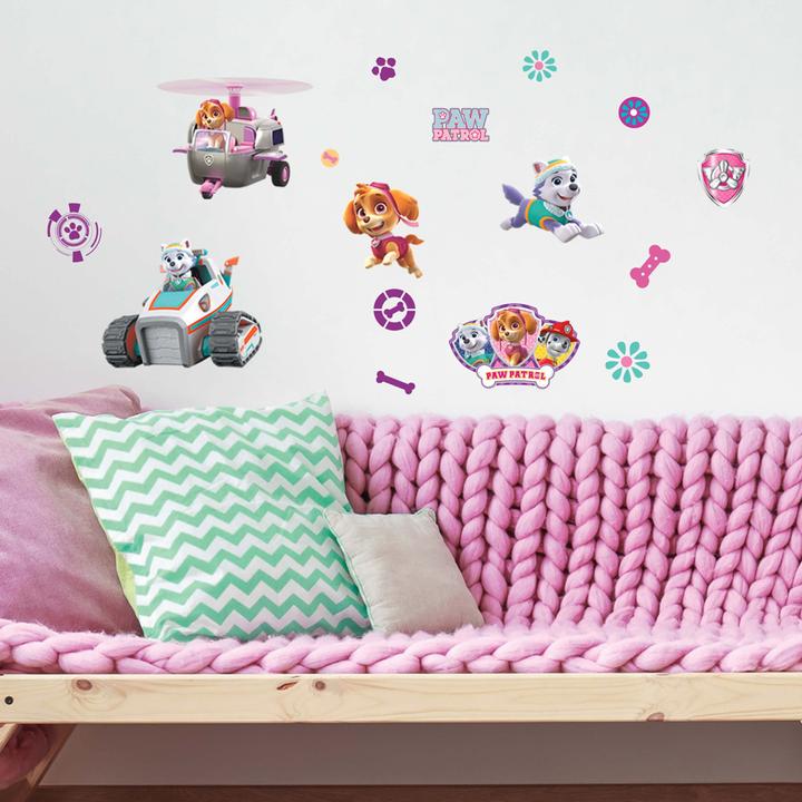 Actual product image Paw Patrol Girl Pups Peel And Stick Wall Decals
