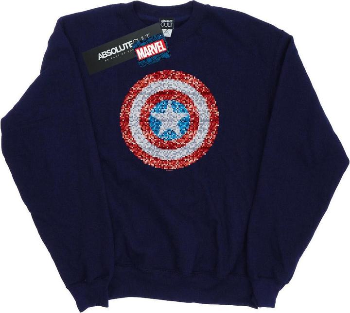 Produktbild Captain America Pixelated Shield Sweatshirt (S)