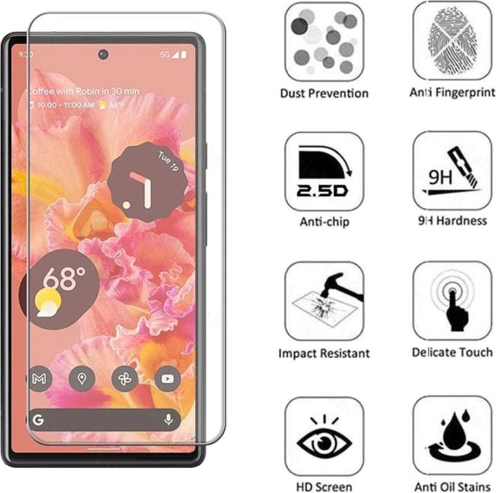 Immagine prodotto Screenguard Google Pixel 6 Pro Pellicola protettiva in vetro blindato Custodia dal design amichevole (1 Pezzo/i, Google Pixel 6 Pro)