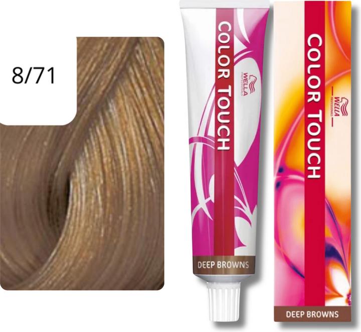 Image du produit Wella Color Touch Deep Browns Coloration des cheveux (8/71 Blond clair brun cendré)