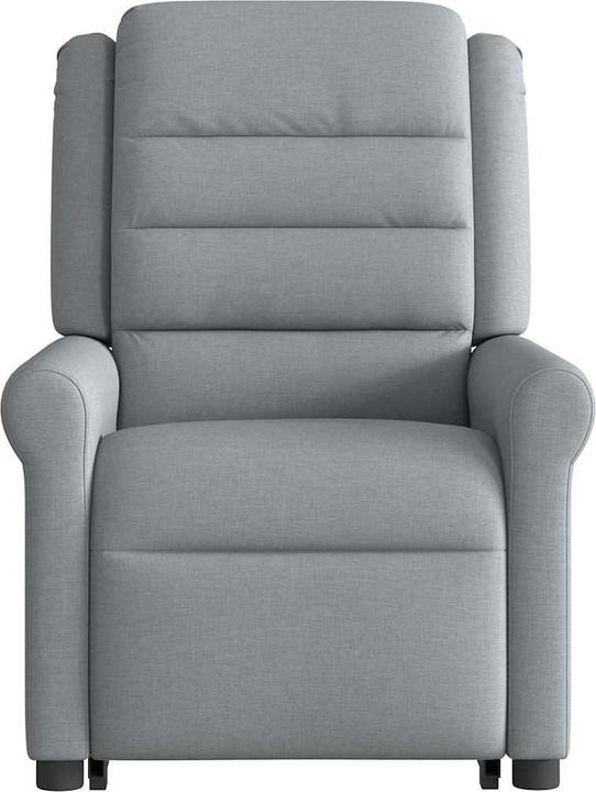 Actual product image VidaXL Electric massage chair with stand-up aid Light grey fabric